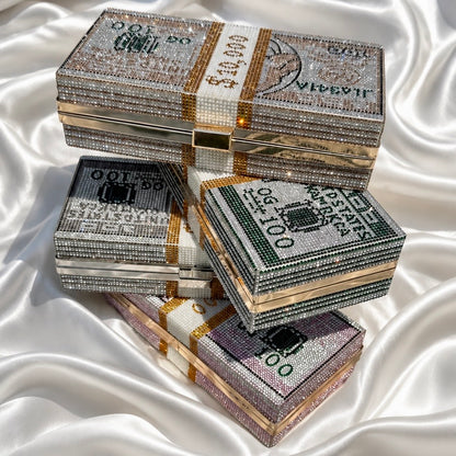 Crystal Dollar Clutch