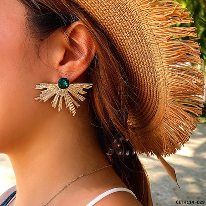 Peacock Stud Earrings