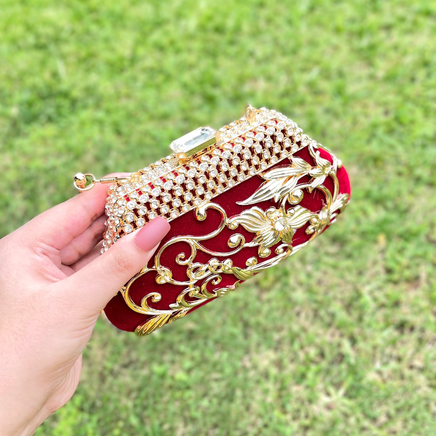 Embroidered Clutch