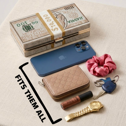 Crystal Dollar Clutch