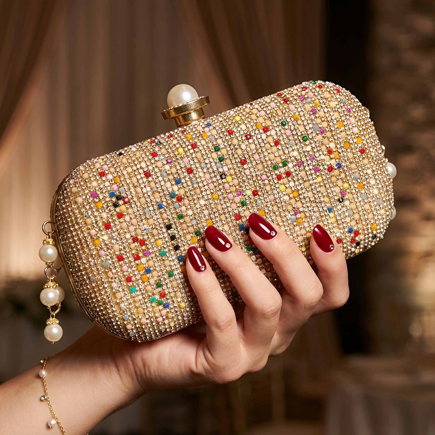 Dazzle Glow clutch