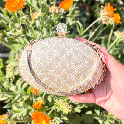 Oval Aura fancy Clutch