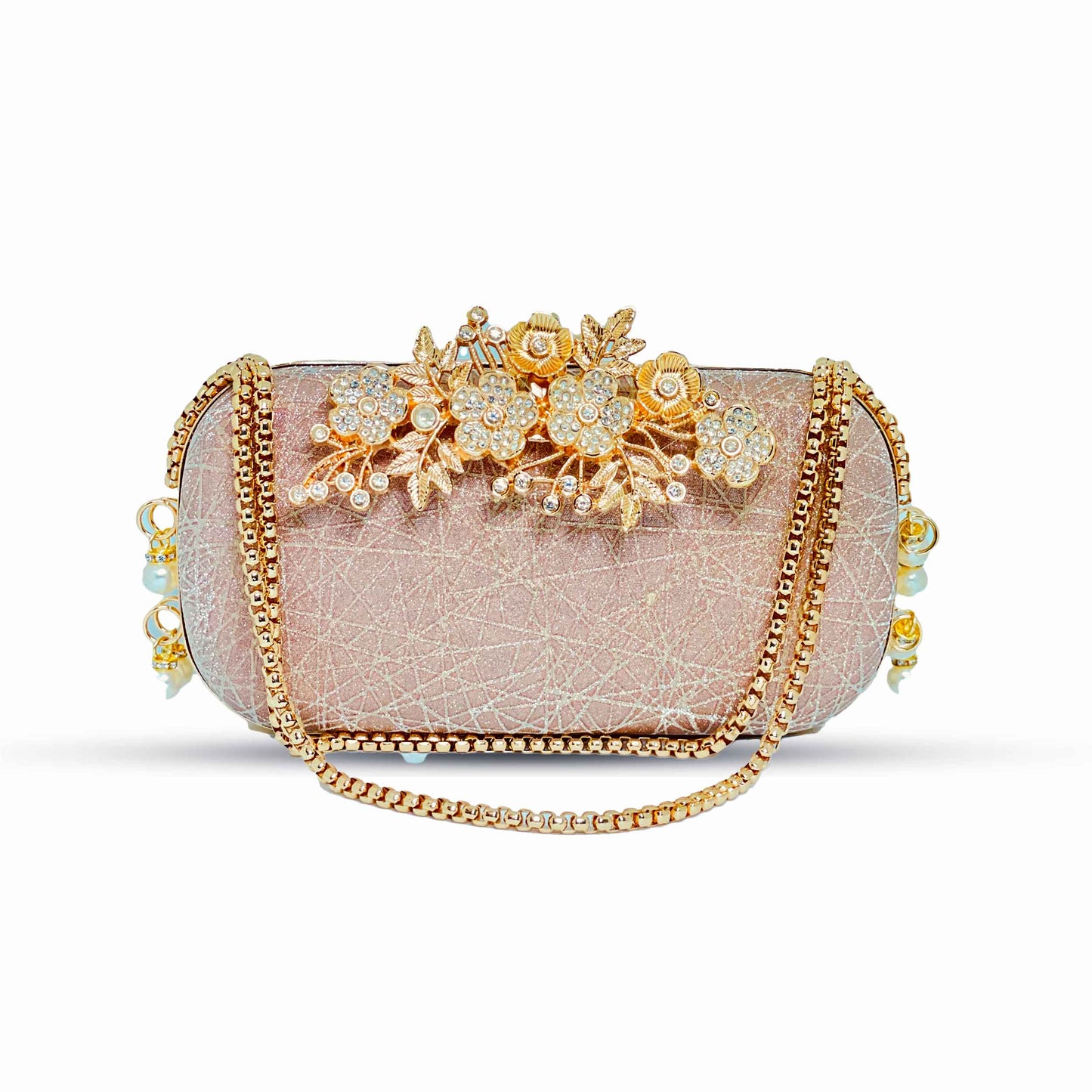 Rose Royale Fancy Clutch - With chain