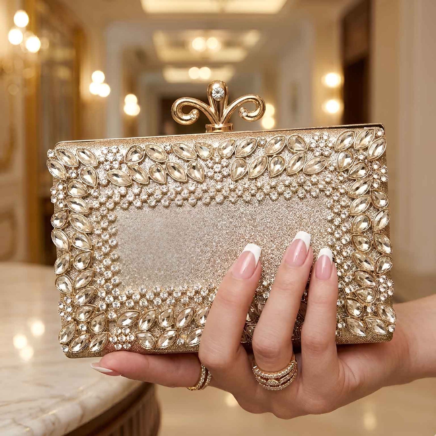 Crystal Box Clutch